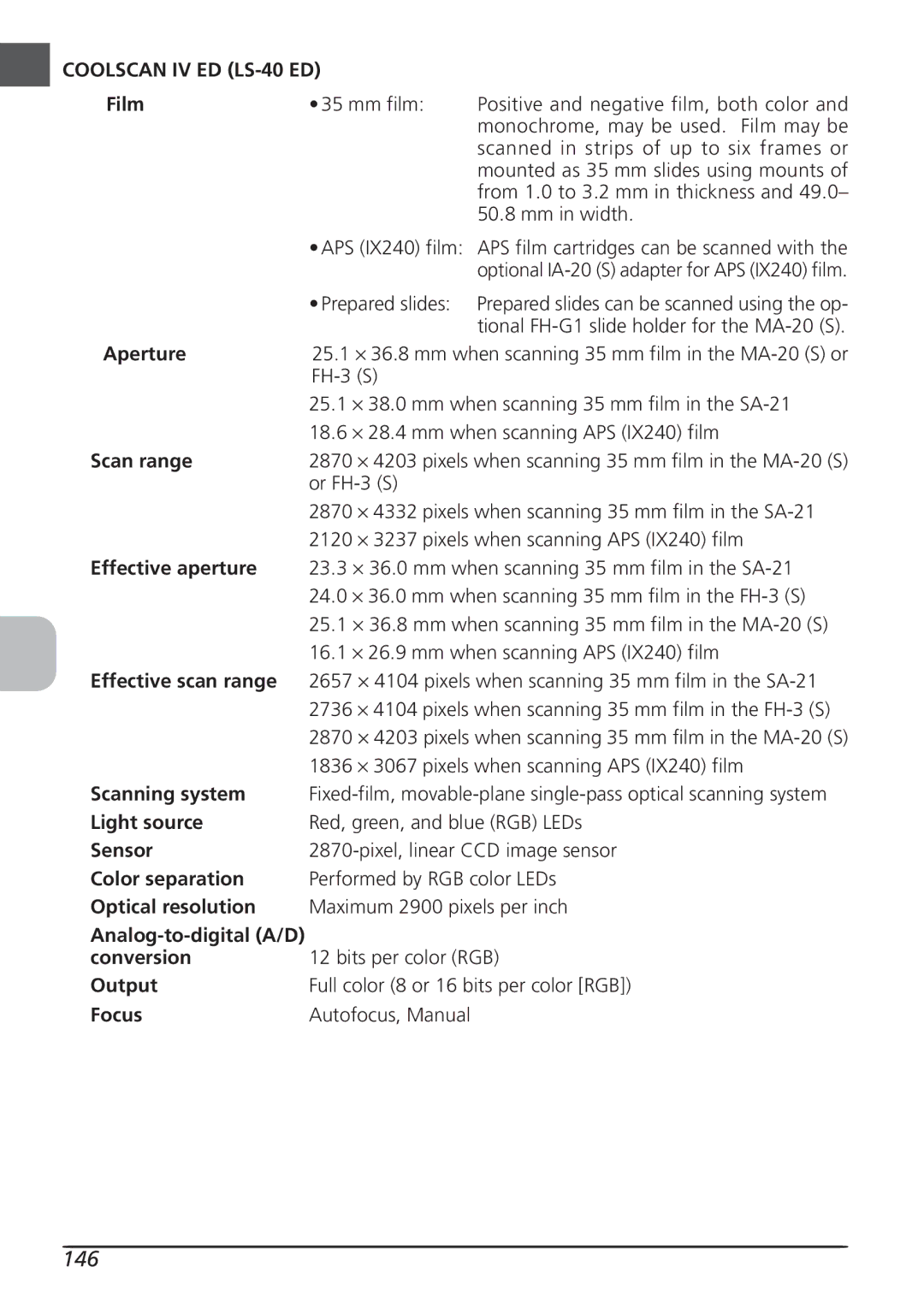 Nikon LS4000 user manual 146 