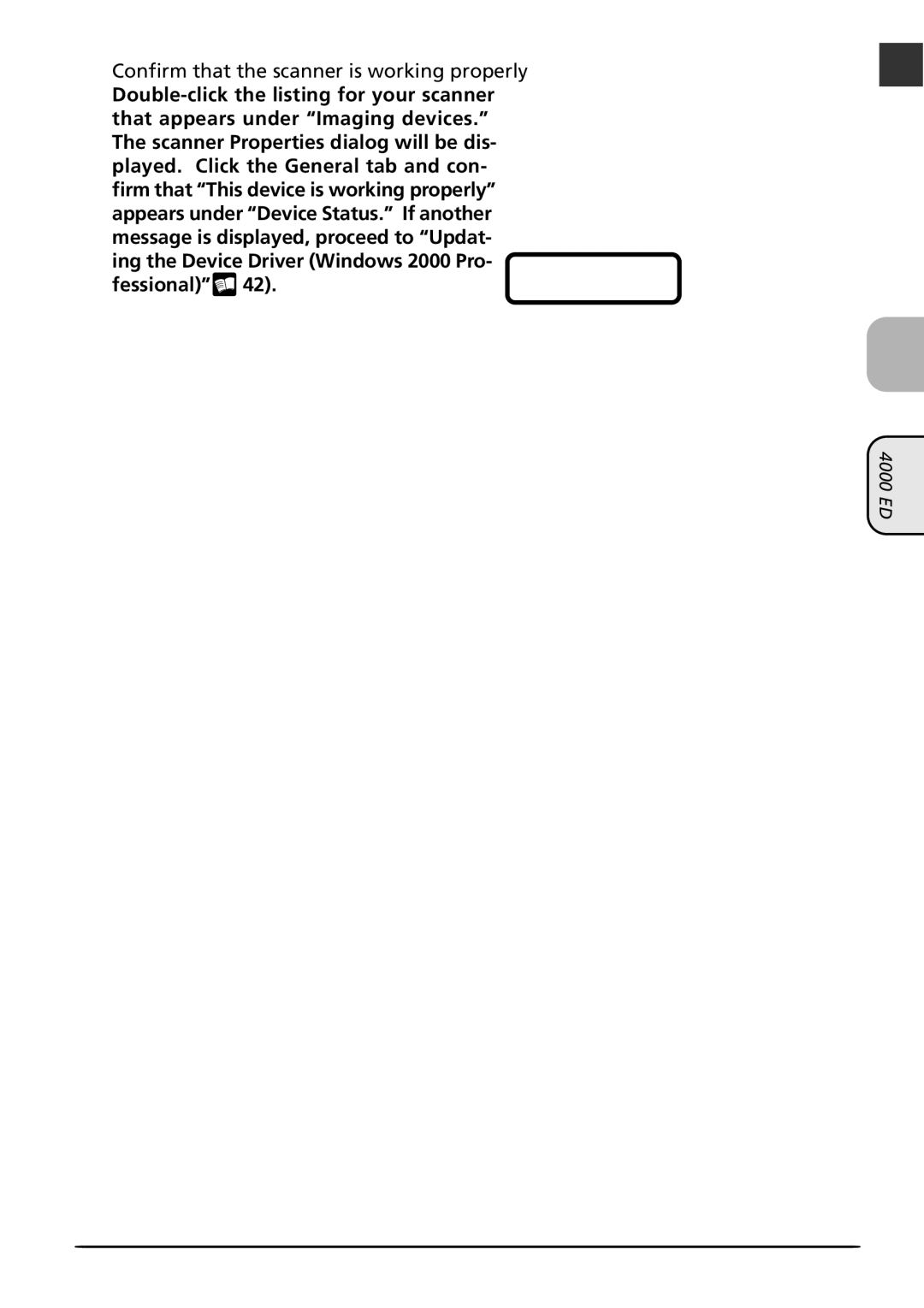 Nikon LS4000 user manual Confirm that the scanner is working properly, Double-click the listing for your scanner 