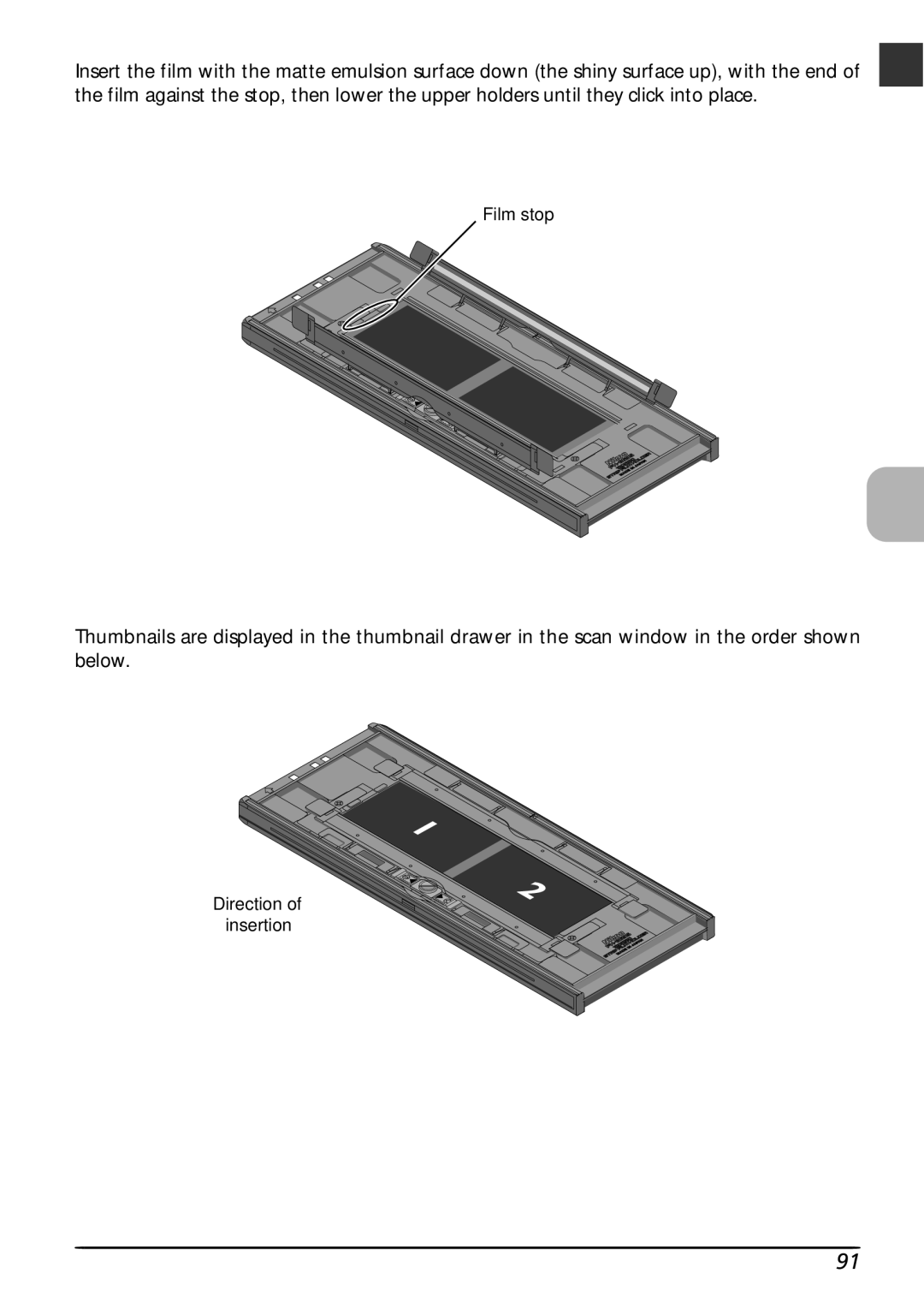 Nikon LS8000 user manual Film stop 