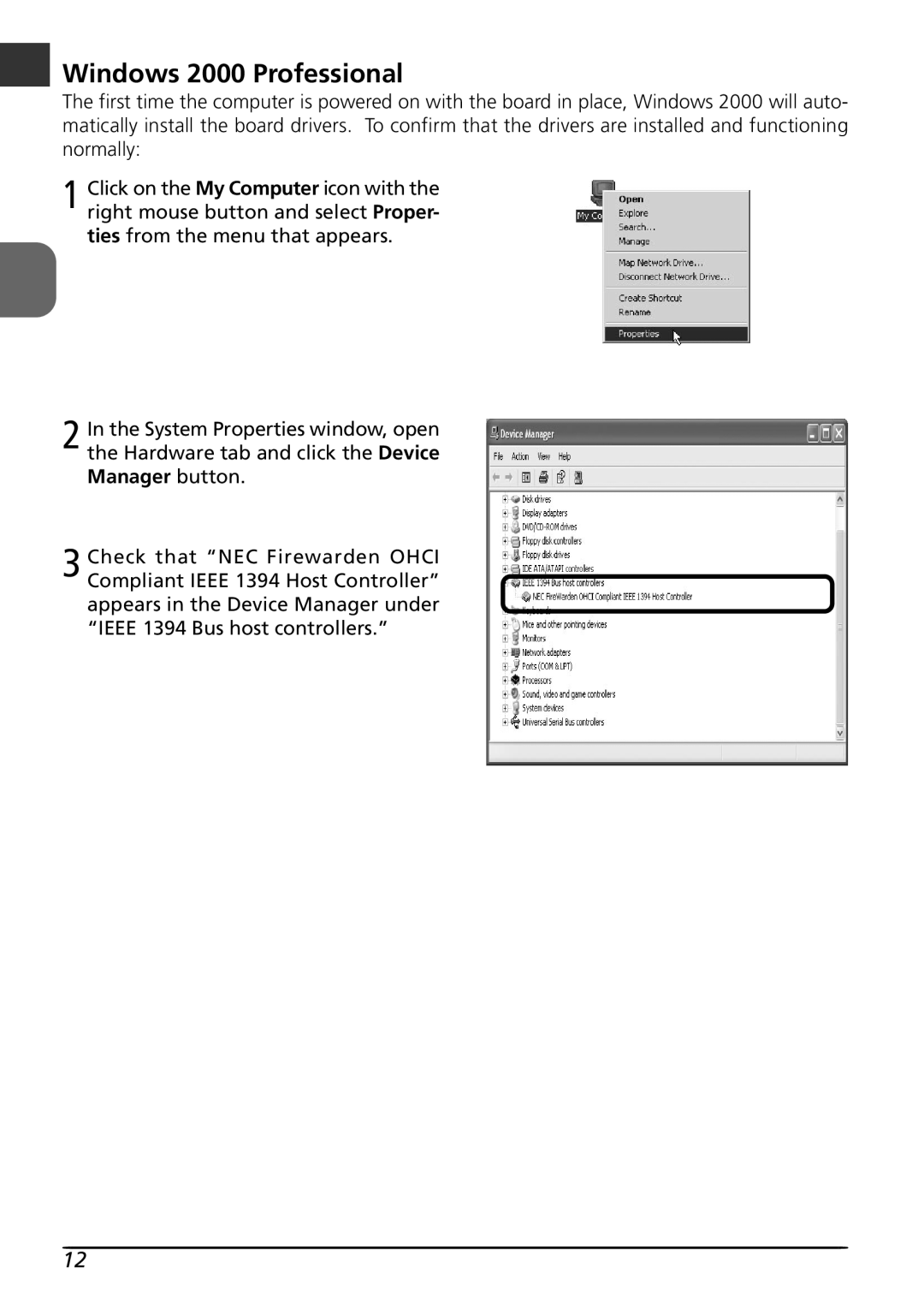 Nikon LS8000 user manual Windows 2000 Professional 