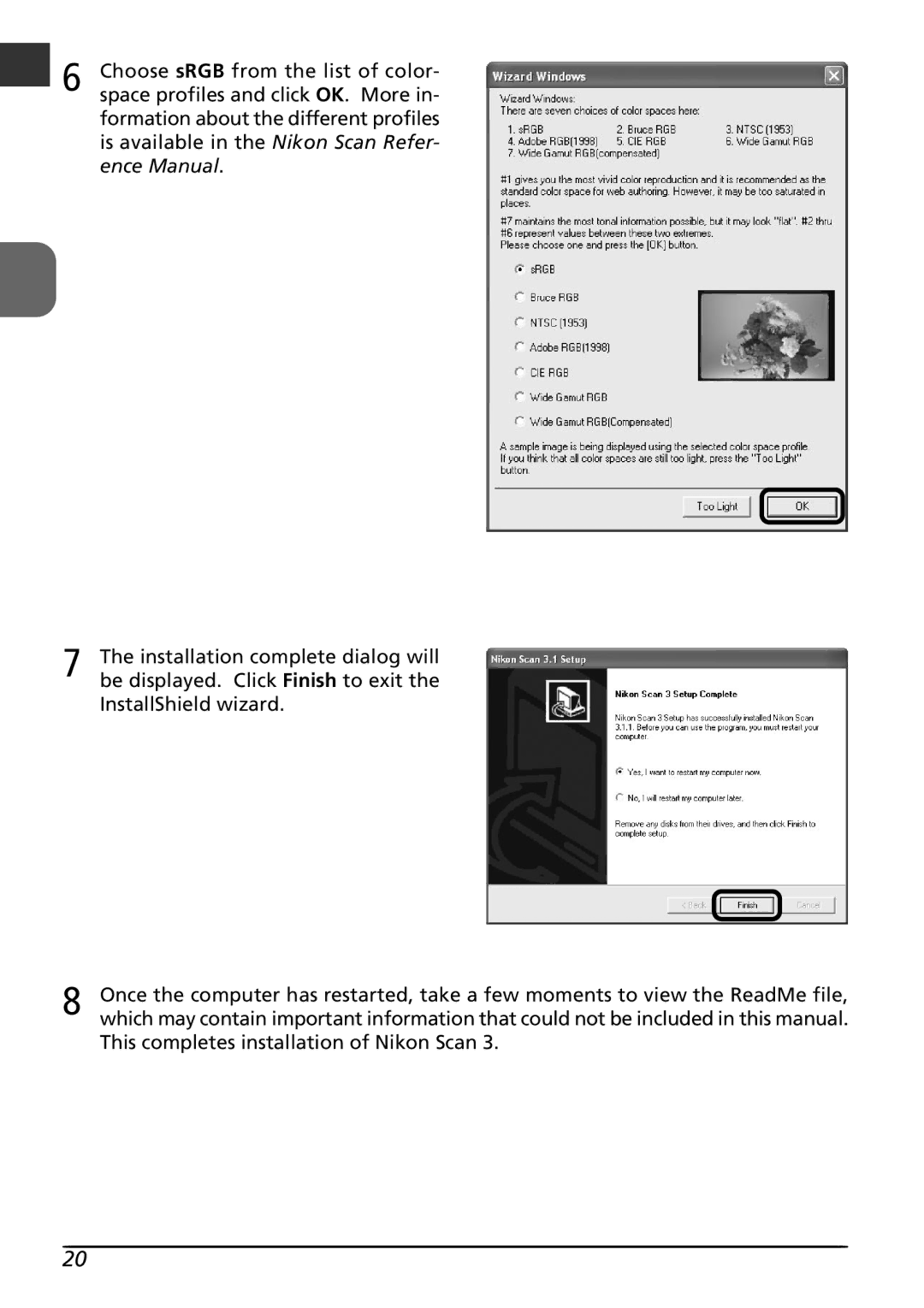 Nikon LS8000 user manual 