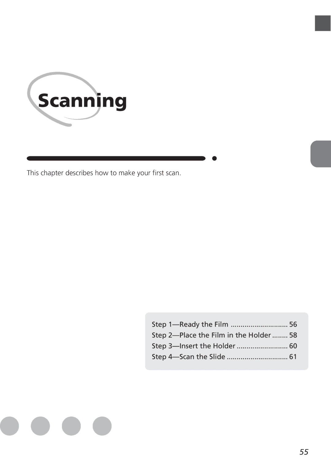 Nikon LS8000 user manual Scanning 