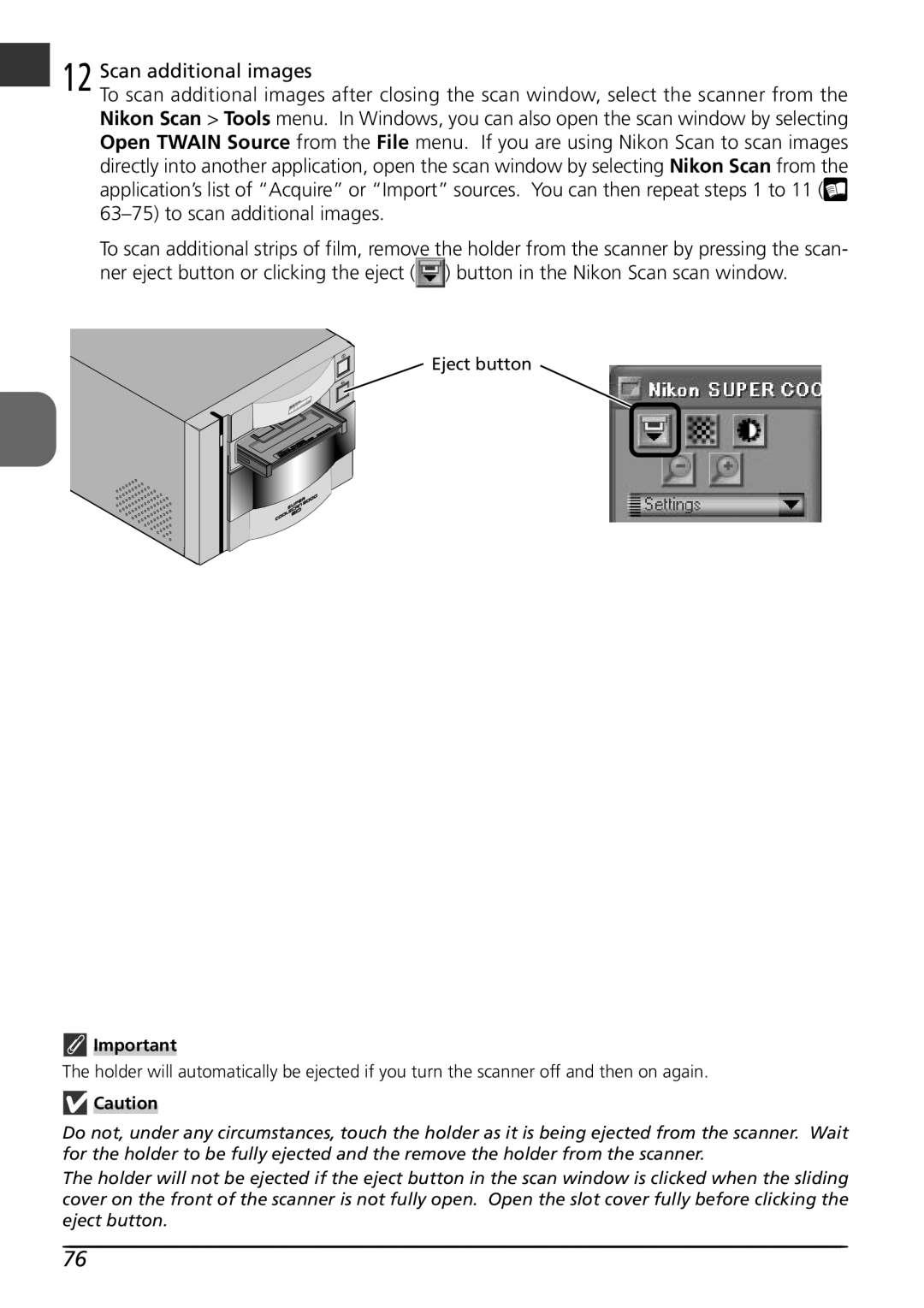 Nikon LS8000 user manual 