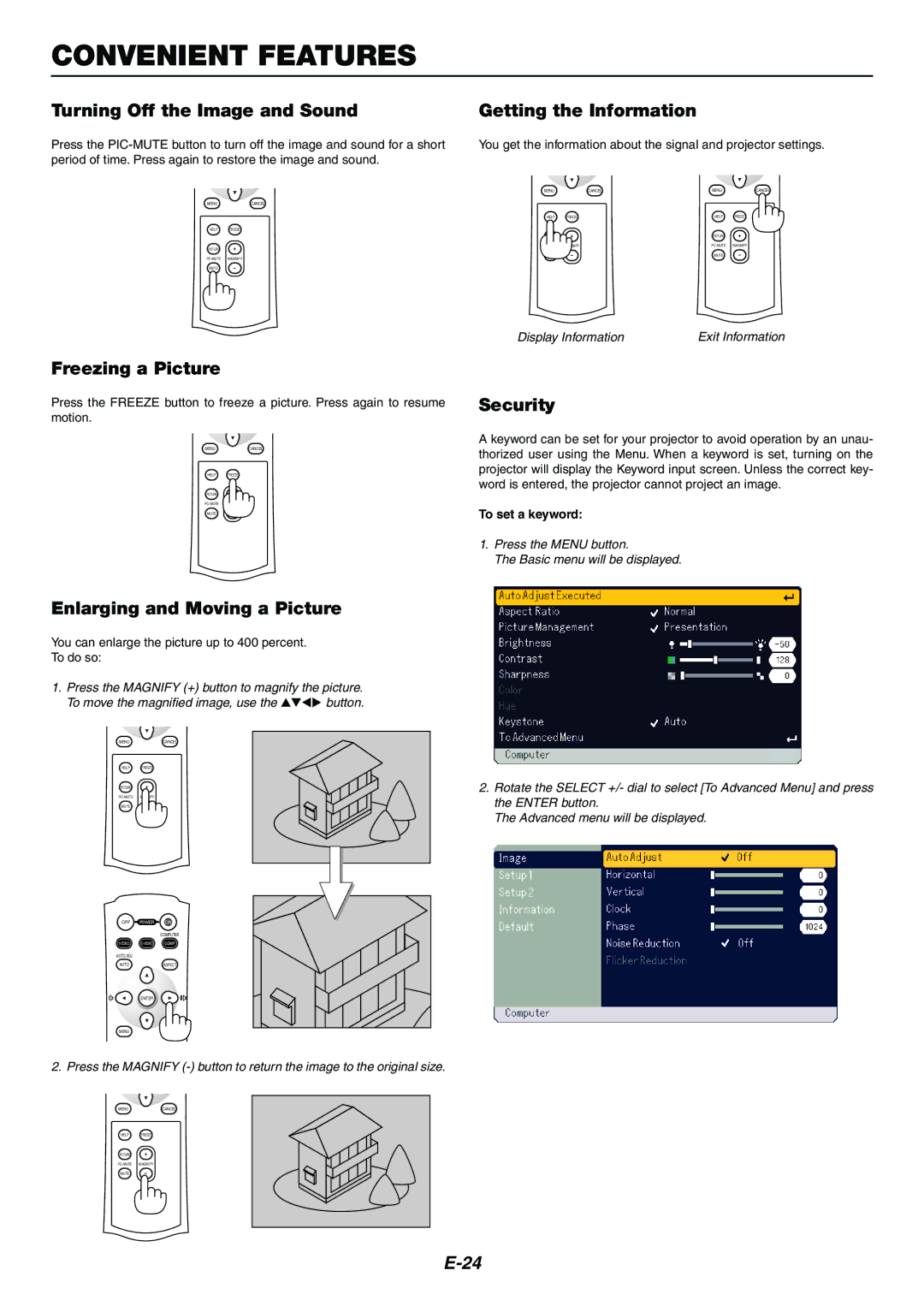 Nikon LT170 manual Convenient Features 