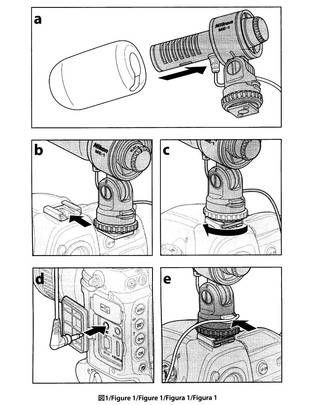 Nikon ME-1, 27045 user manual Figura 1/Figura 