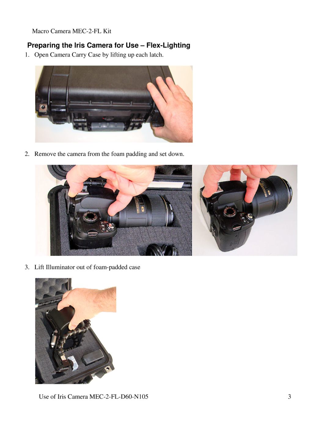 Nikon mec-2-fl-d60-n105 manual Macro Camera MEC-2-FL Kit 