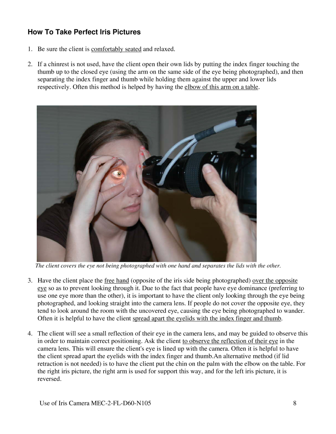 Nikon mec-2-fl-d60-n105 manual How To Take Perfect Iris Pictures 