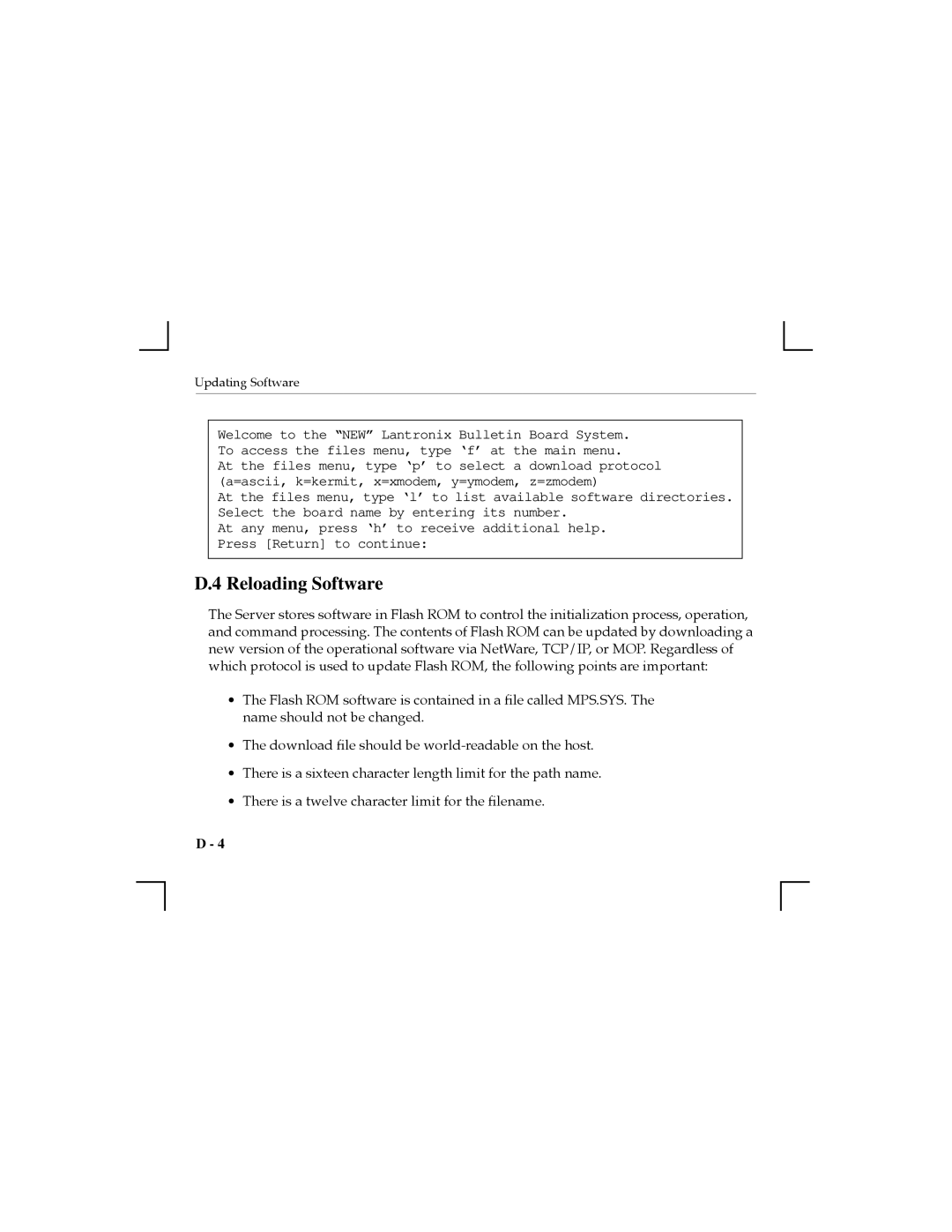 Nikon MPS100, MPS1-T, MPS1-2 manual Reloading Software 