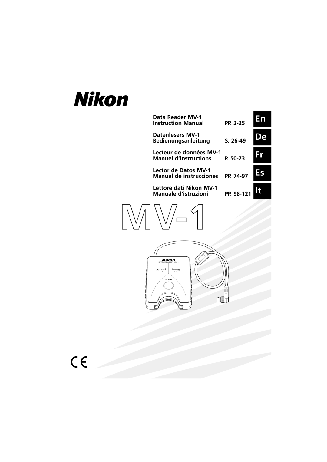 Nikon MV-1 instruction manual 