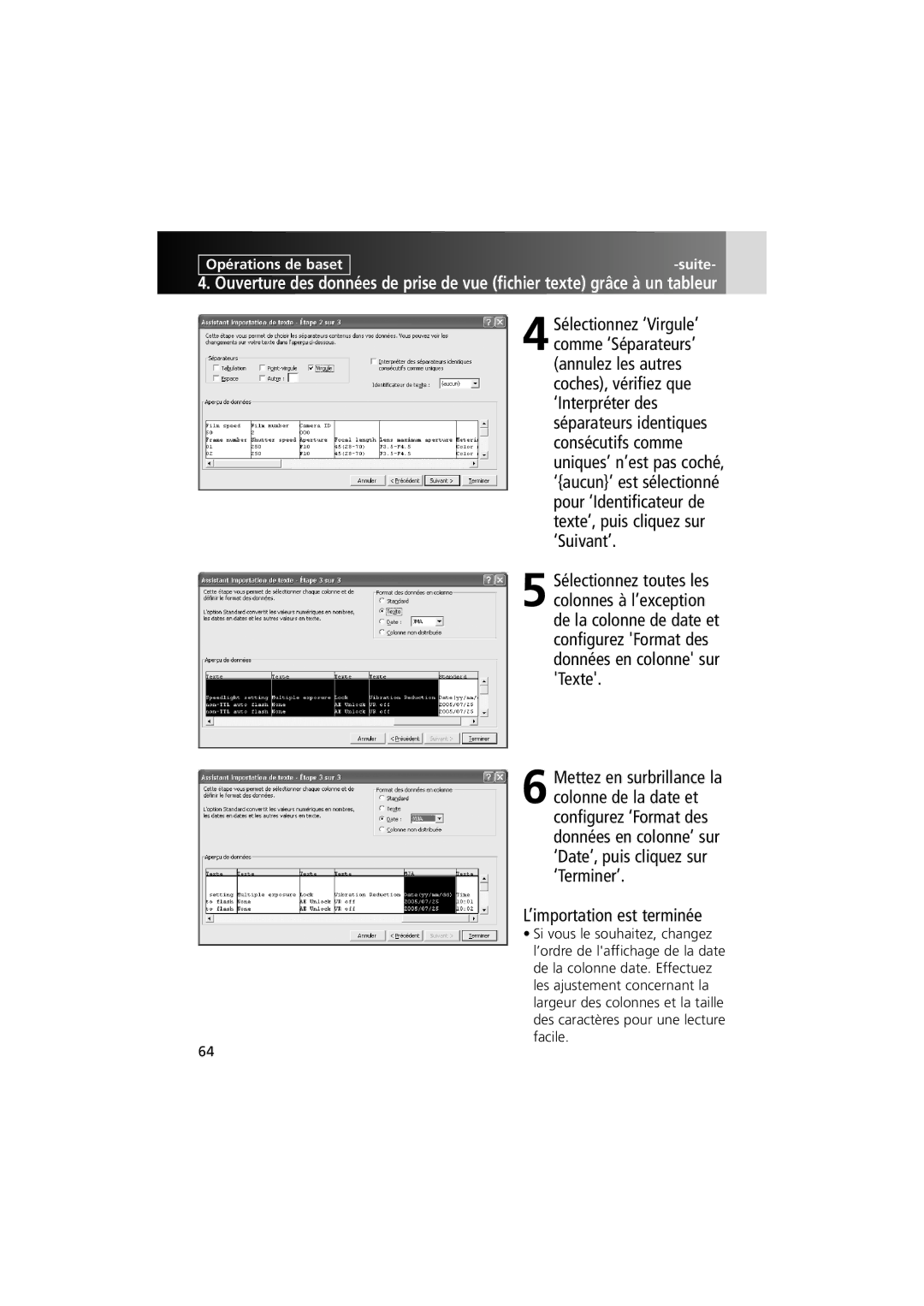 Nikon MV-1 instruction manual ’importation est terminée 