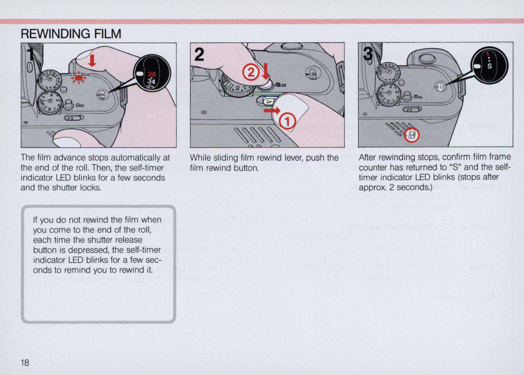 Nikon N5005 instruction manual Rewinding Film 