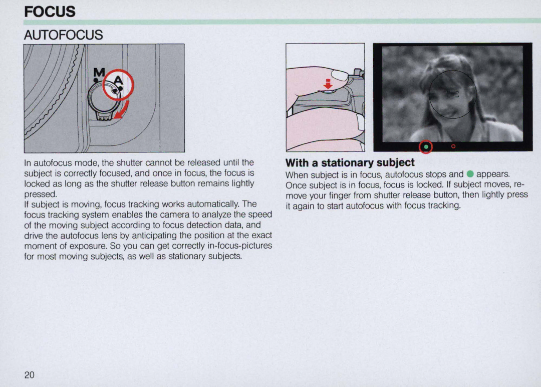 Nikon N5005 instruction manual Autofocus, Focus 