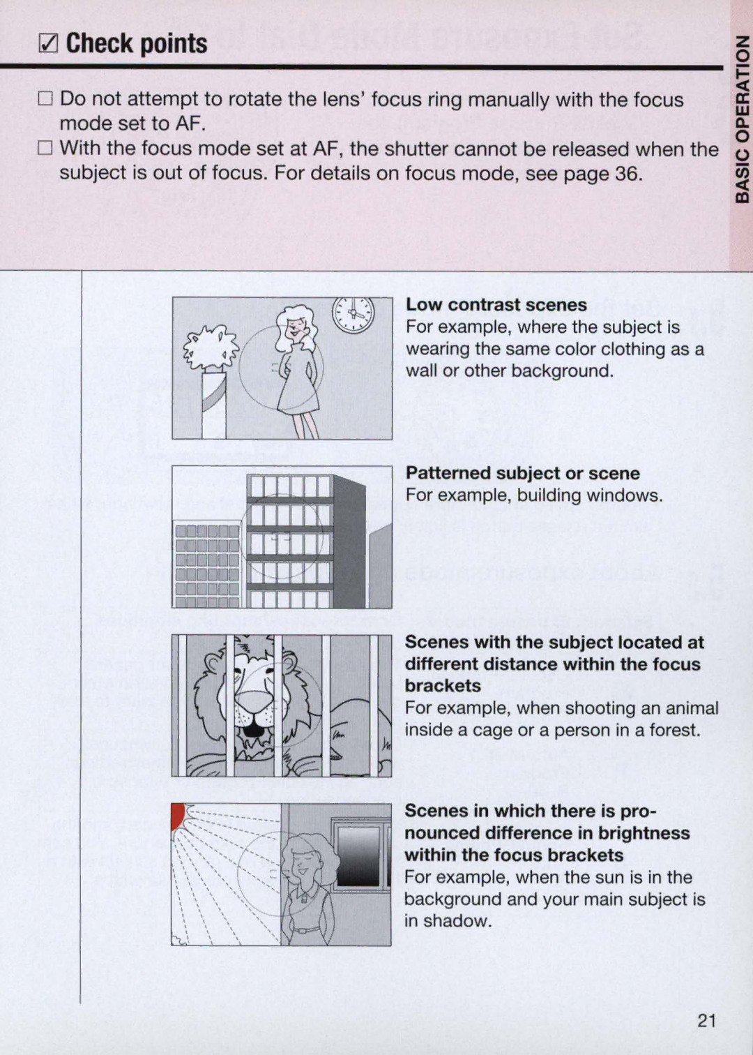 Nikon N60 instruction manual IZI Check points 