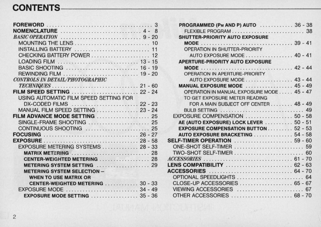 Nikon N6000 instruction manual Contents 