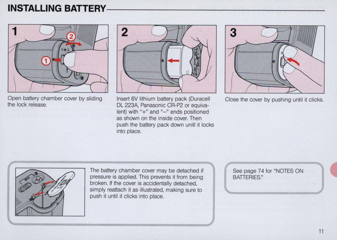 Nikon N6000 instruction manual Installing Battery 