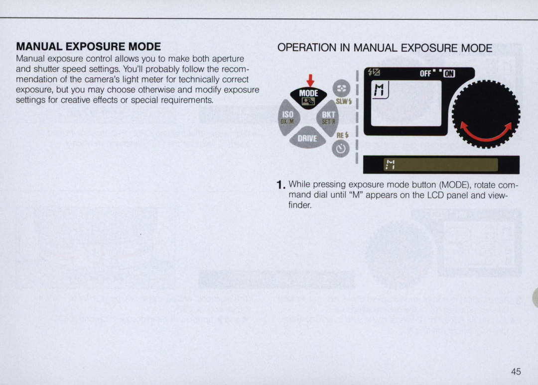 Nikon N6000 instruction manual Operation In Manual Exposure Mode 