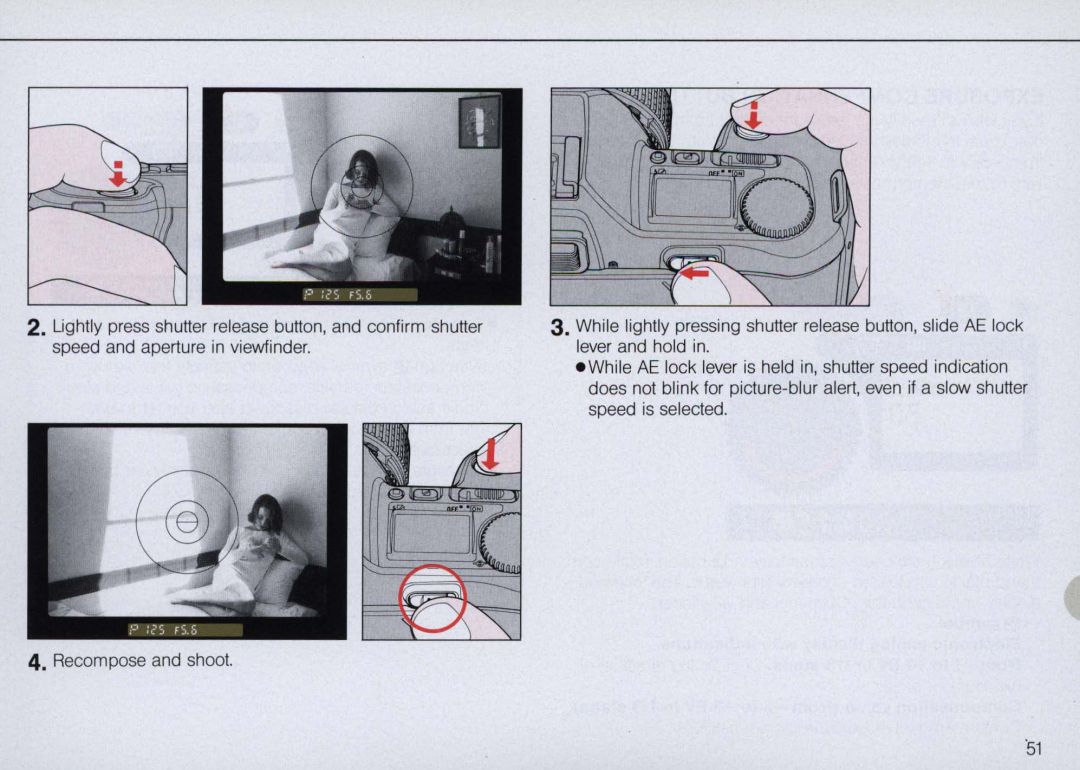 Nikon N6000 instruction manual Recompose and shoot 