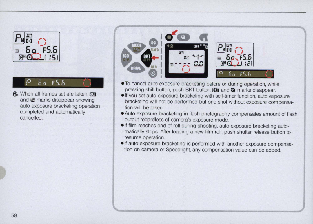 Nikon N6000 instruction manual 5 c. F5. E 