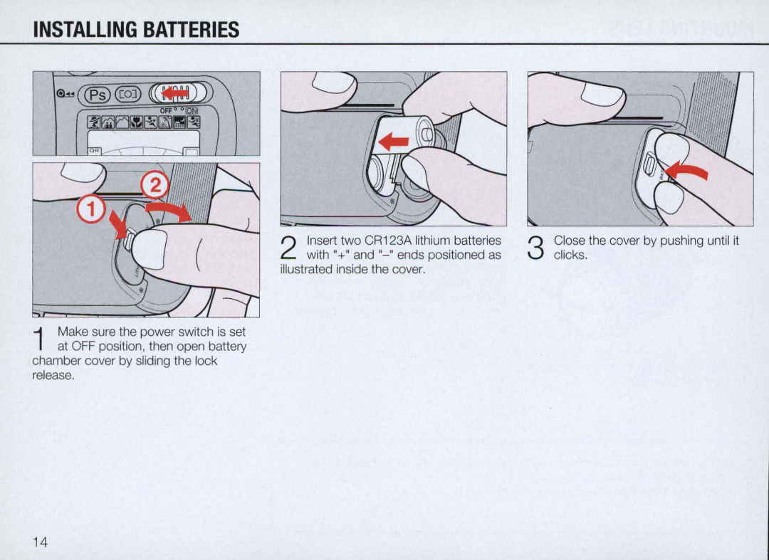 Nikon N70 instruction manual Installing Batteries 