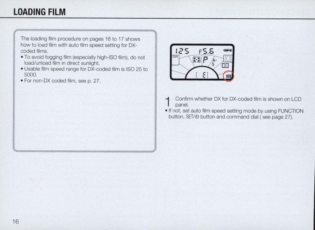 Nikon N70 instruction manual Loading Film 