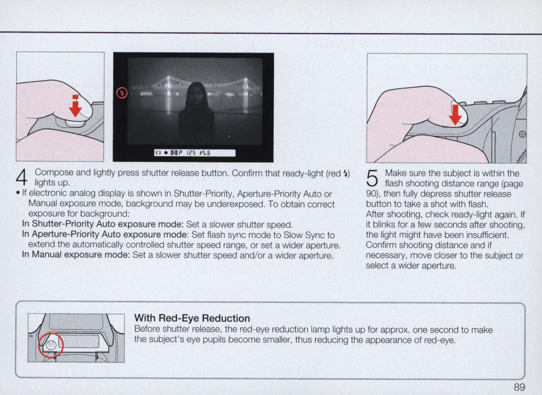 Nikon N70 instruction manual It.h Red Eye Reduction 