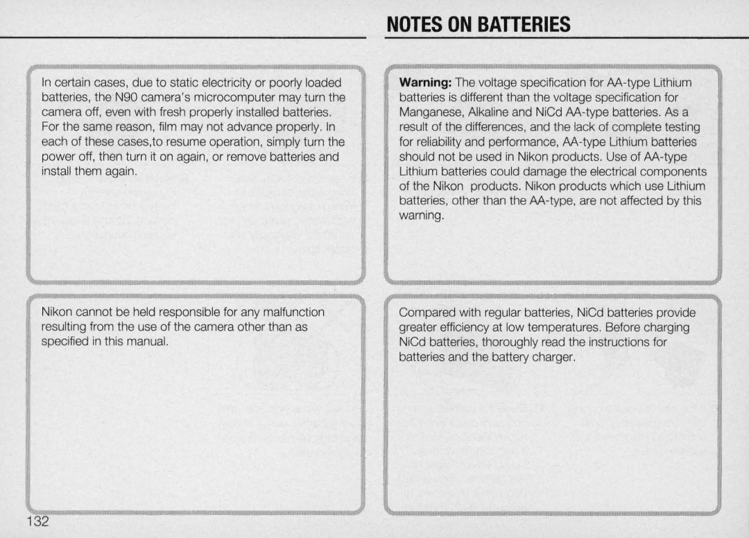 Nikon N90 instruction manual 132 