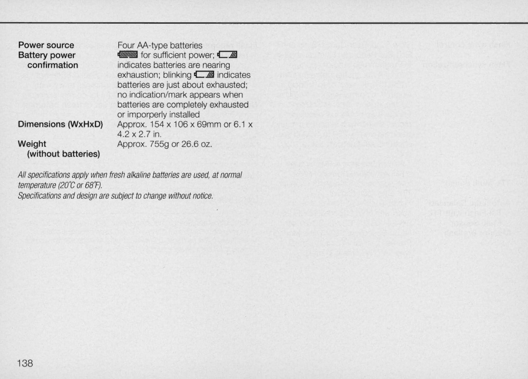 Nikon N90 instruction manual 138, Confirmation 