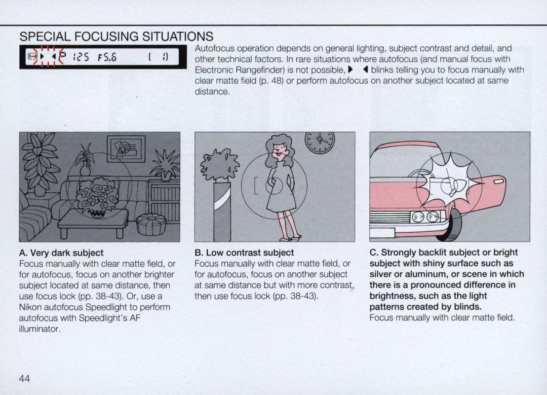 Nikon N90 instruction manual ~C1& ,5 F5.6 