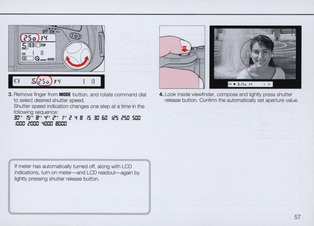 Nikon N90 instruction manual ~ is B iCOO I c iB is 3D 60 IcS cSO SOD 1000 cOOO iOOO Bodo 