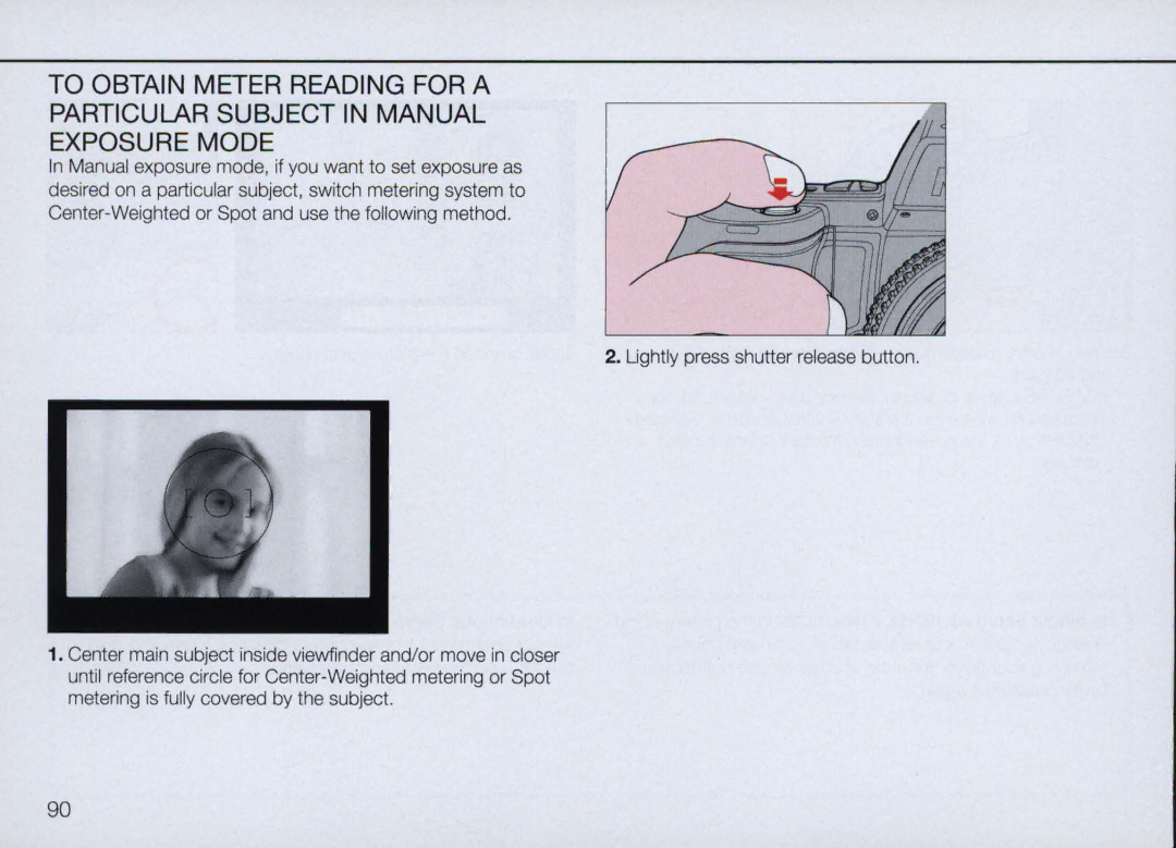 Nikon N90 instruction manual 