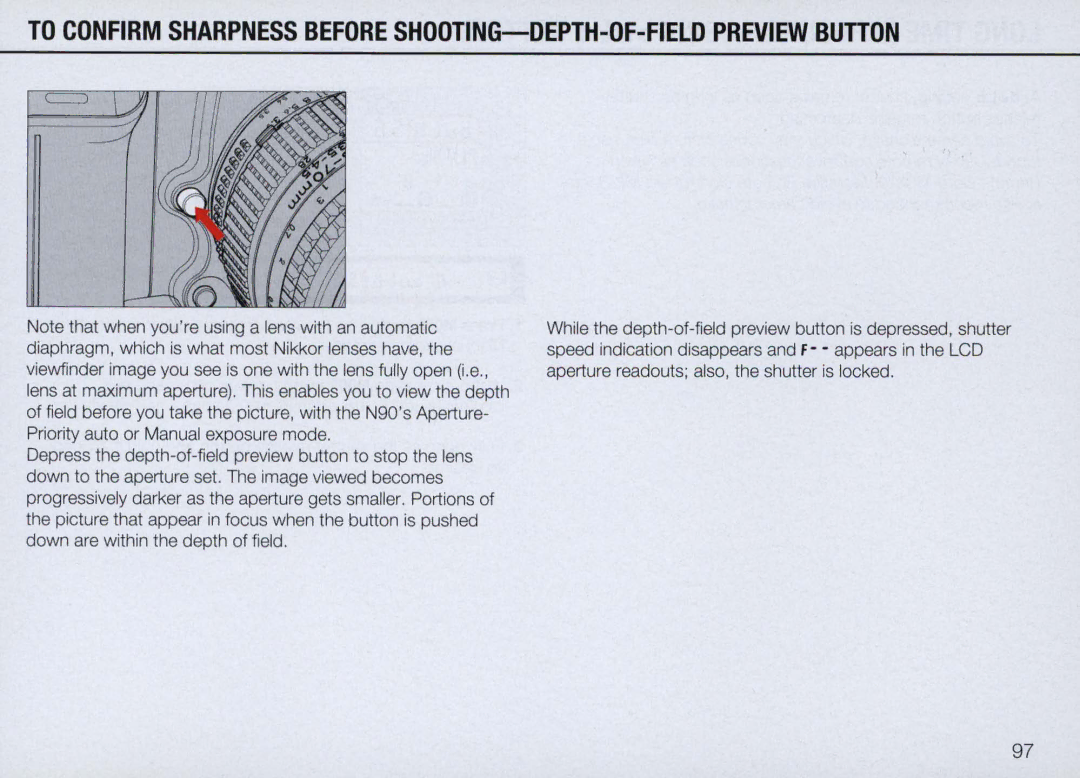 Nikon N90 instruction manual 