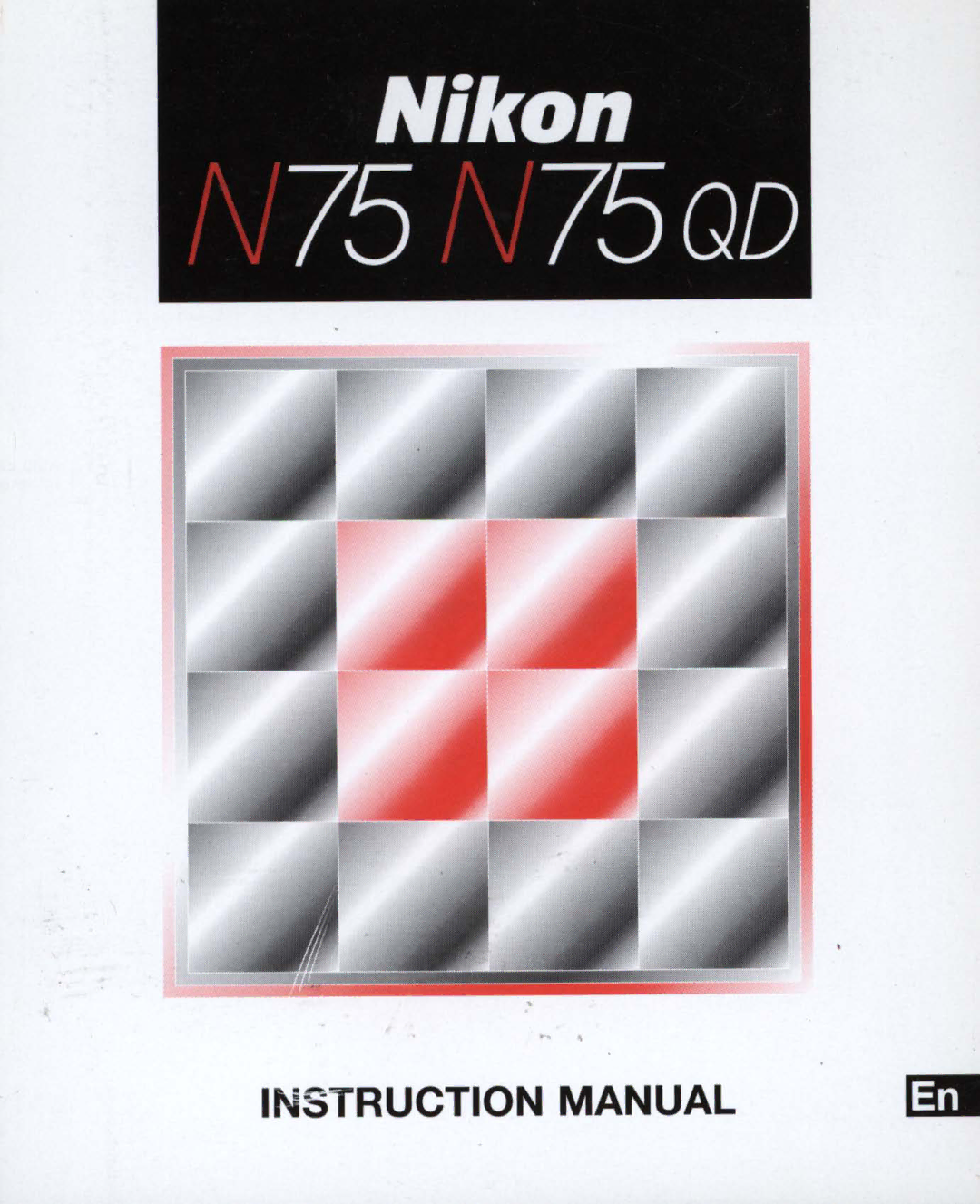 Nikon Nikon N75 instruction manual 75 75QD 