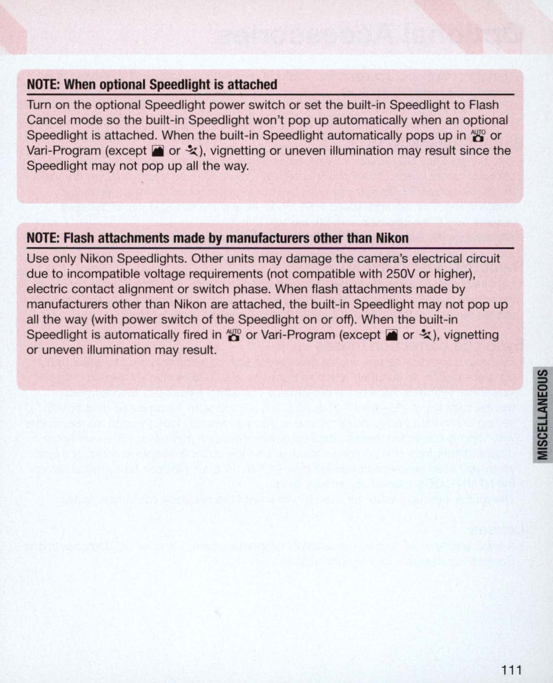 Nikon Nikon N75 instruction manual 111 