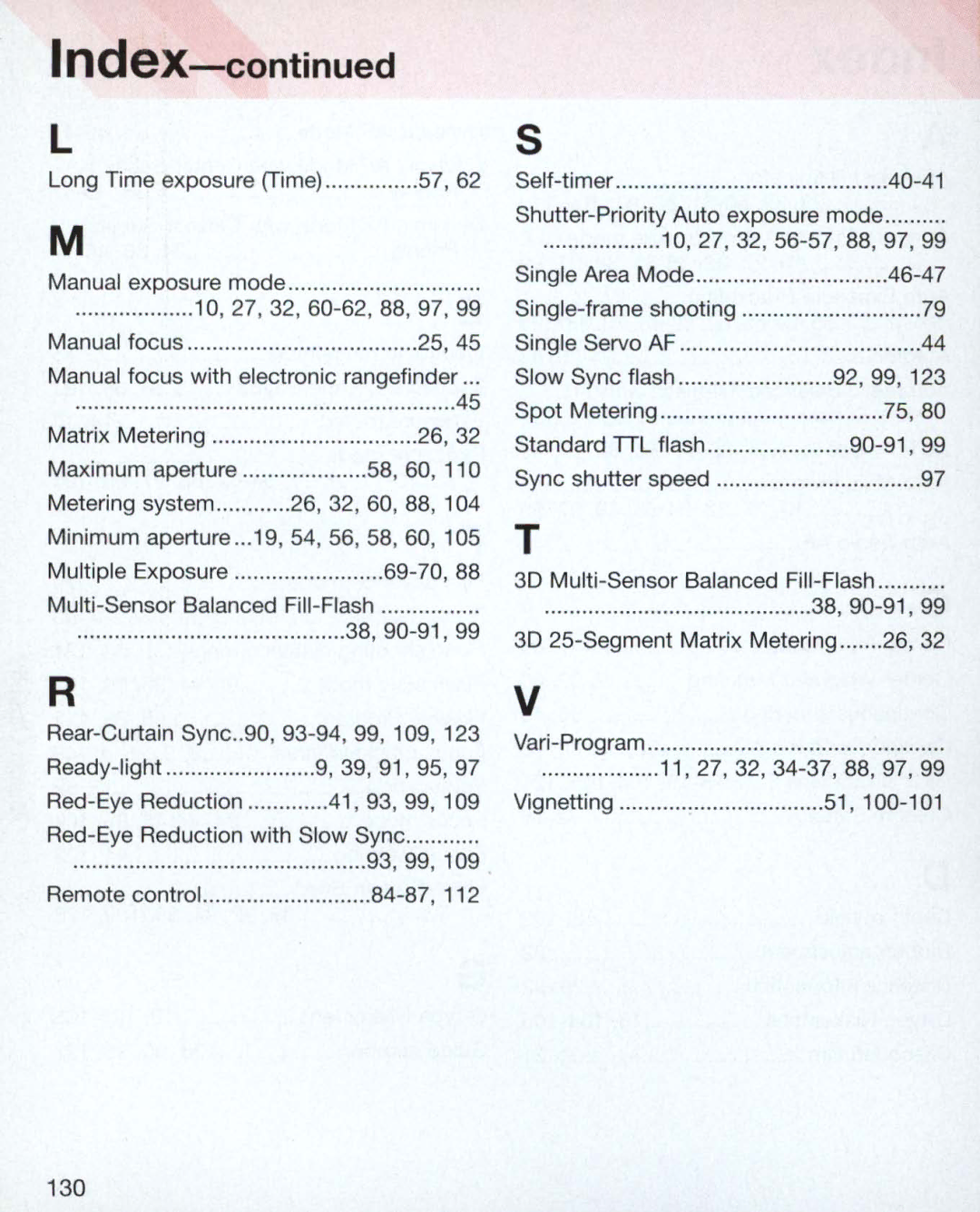 Nikon Nikon N75 instruction manual 69-70, 38 -91, 84-87, 40-41, 10 -57.88, 46-47, 90-91, 11.27.32 -37 .97, 130 