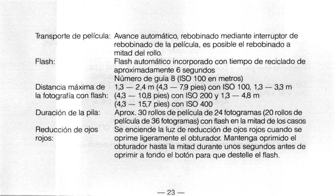 Nikon Not available instruction manual Aproximadamente 6 segundos 