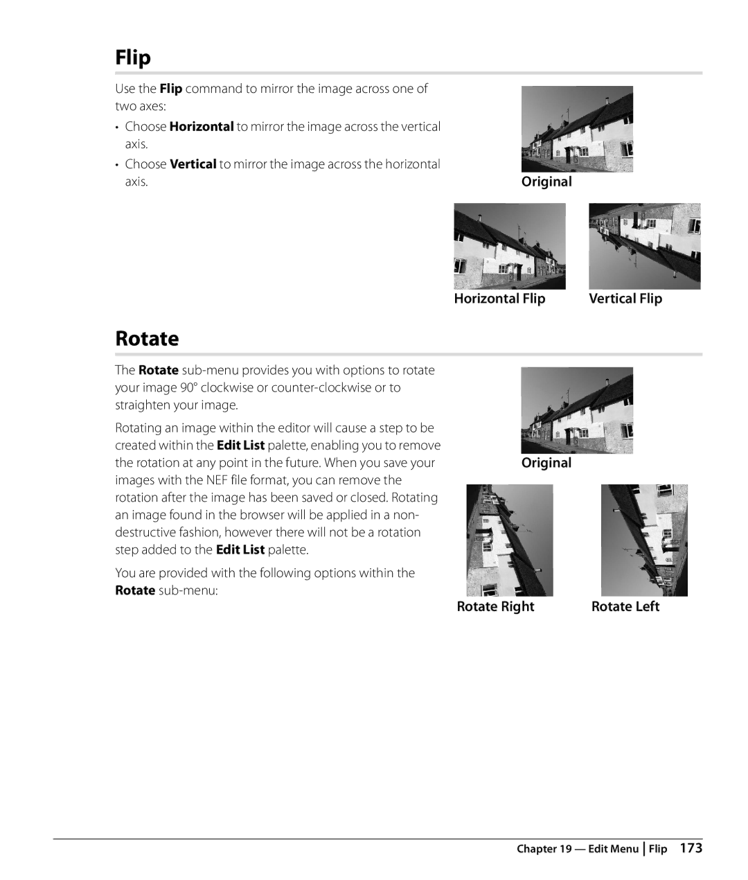 Nikon NX2 user manual Flip, Rotate 