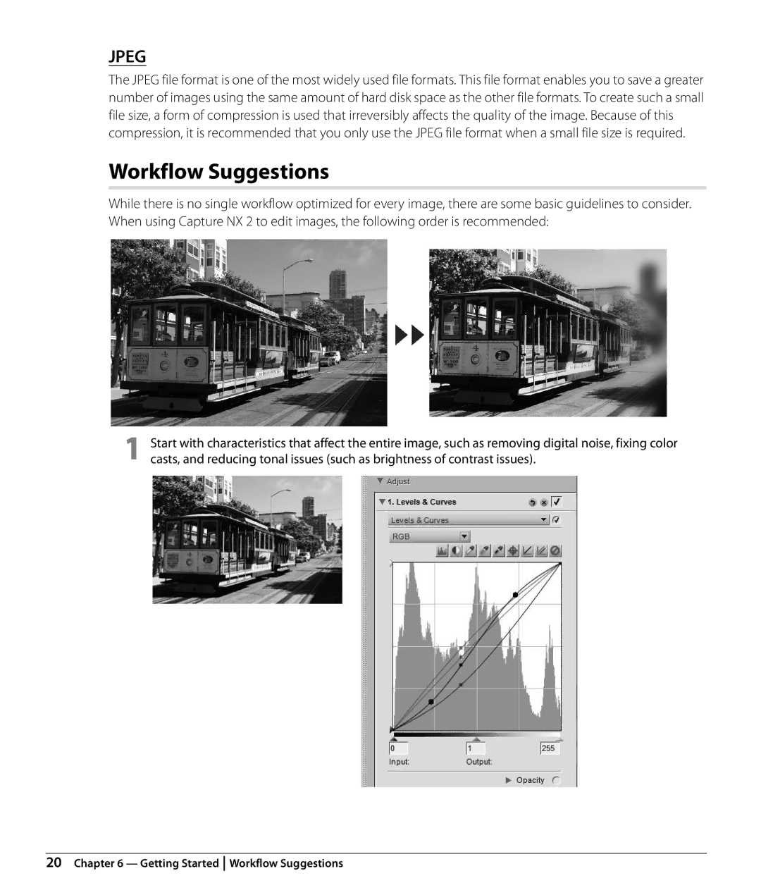 Nikon NX2 user manual Workflow Suggestions, Jpeg 