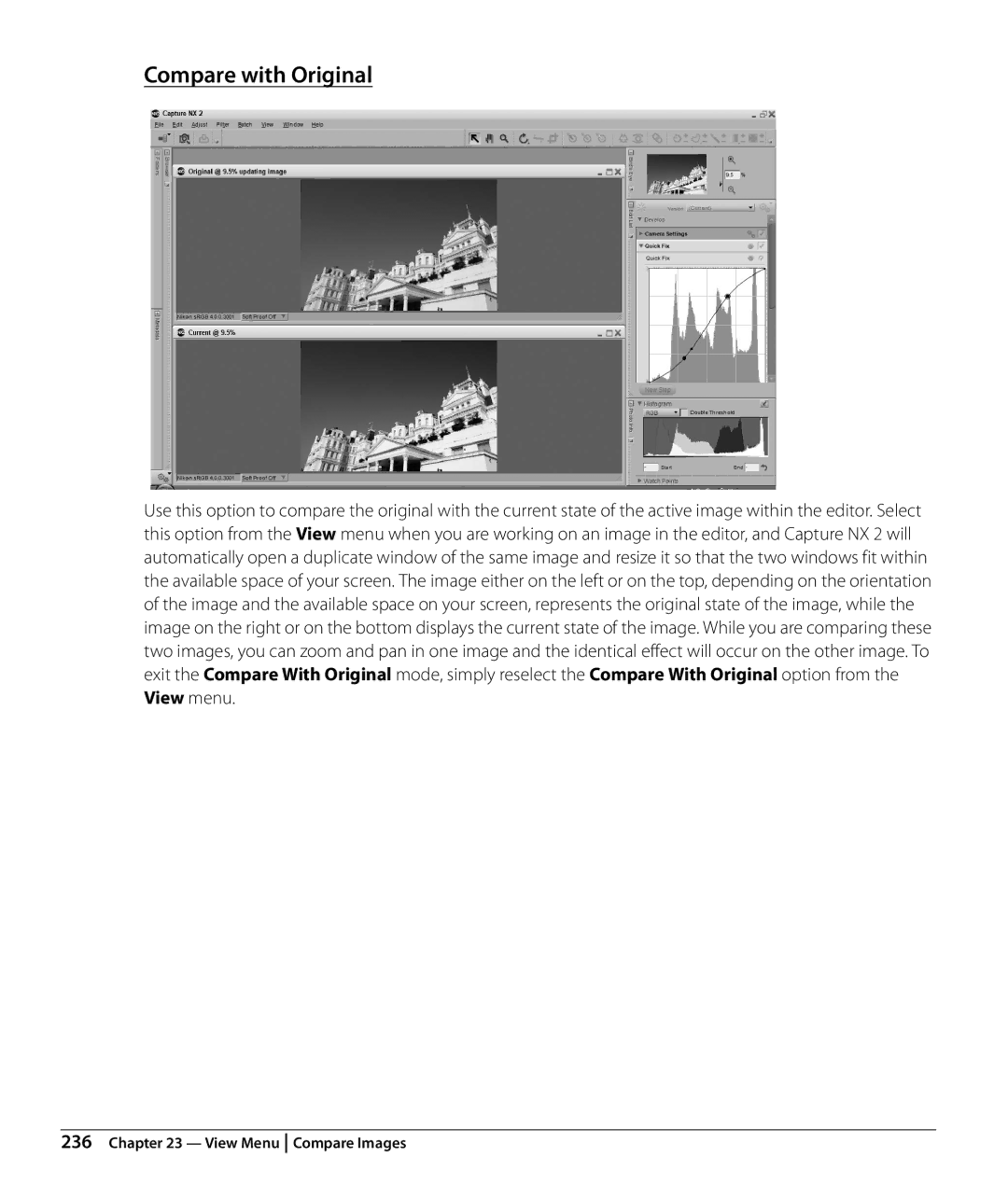 Nikon NX2 user manual Compare with Original 