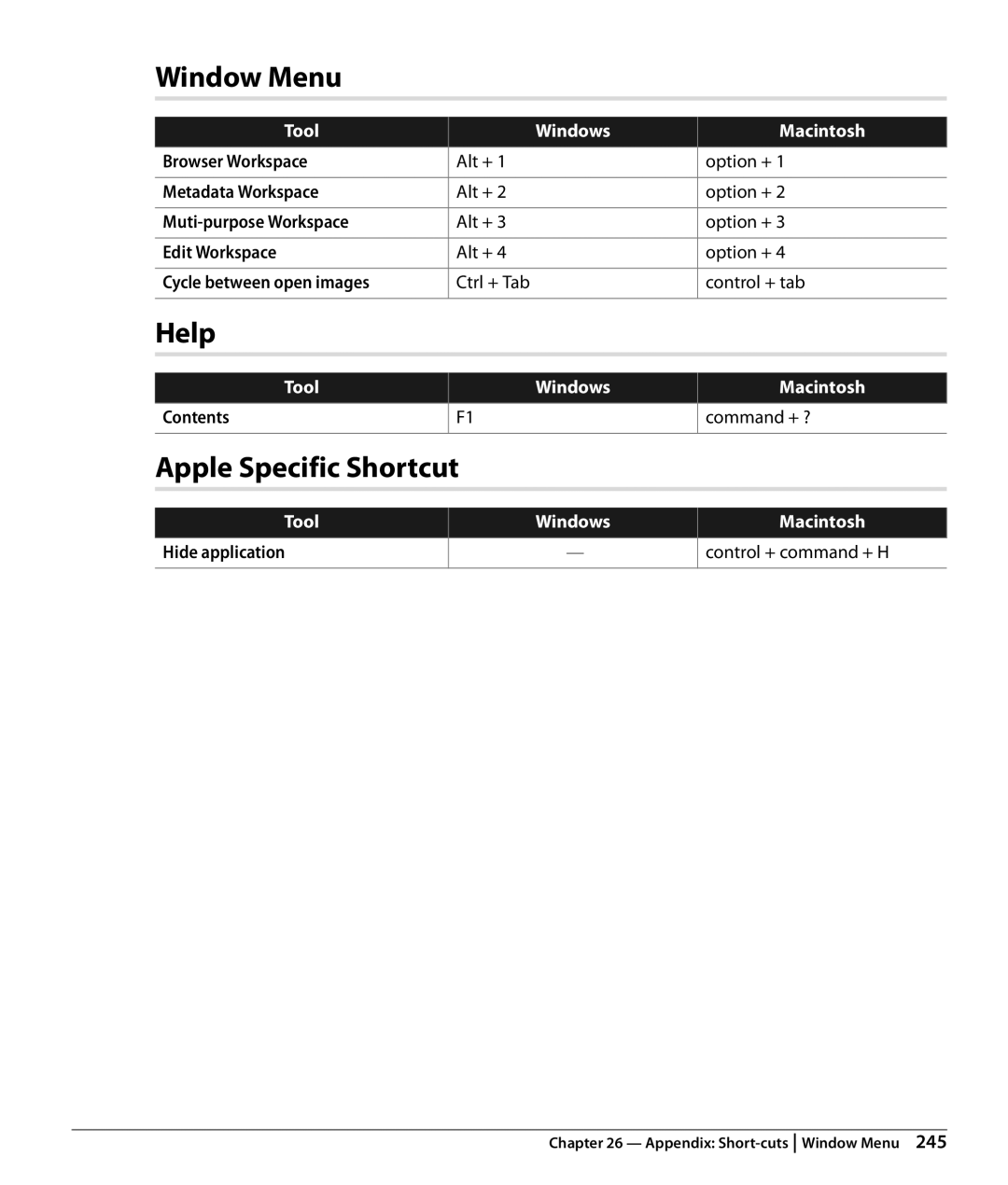 Nikon NX2 user manual Window Menu, Help 