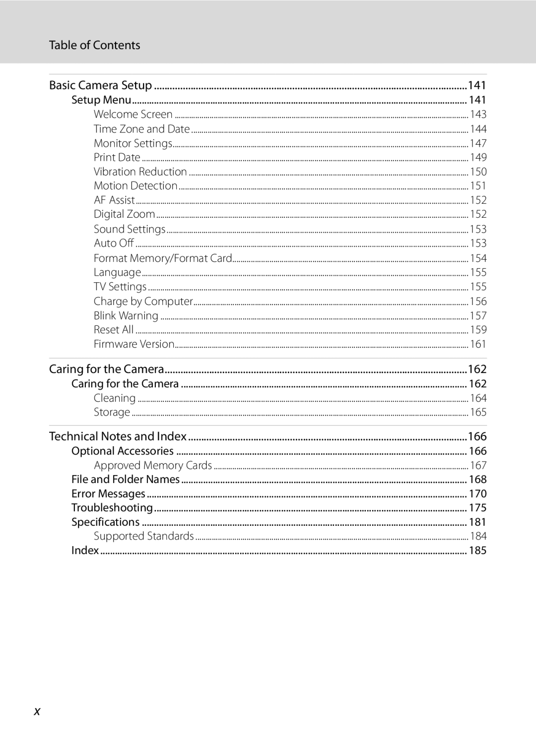 Nikon COOLPIXP300BK user manual 141 