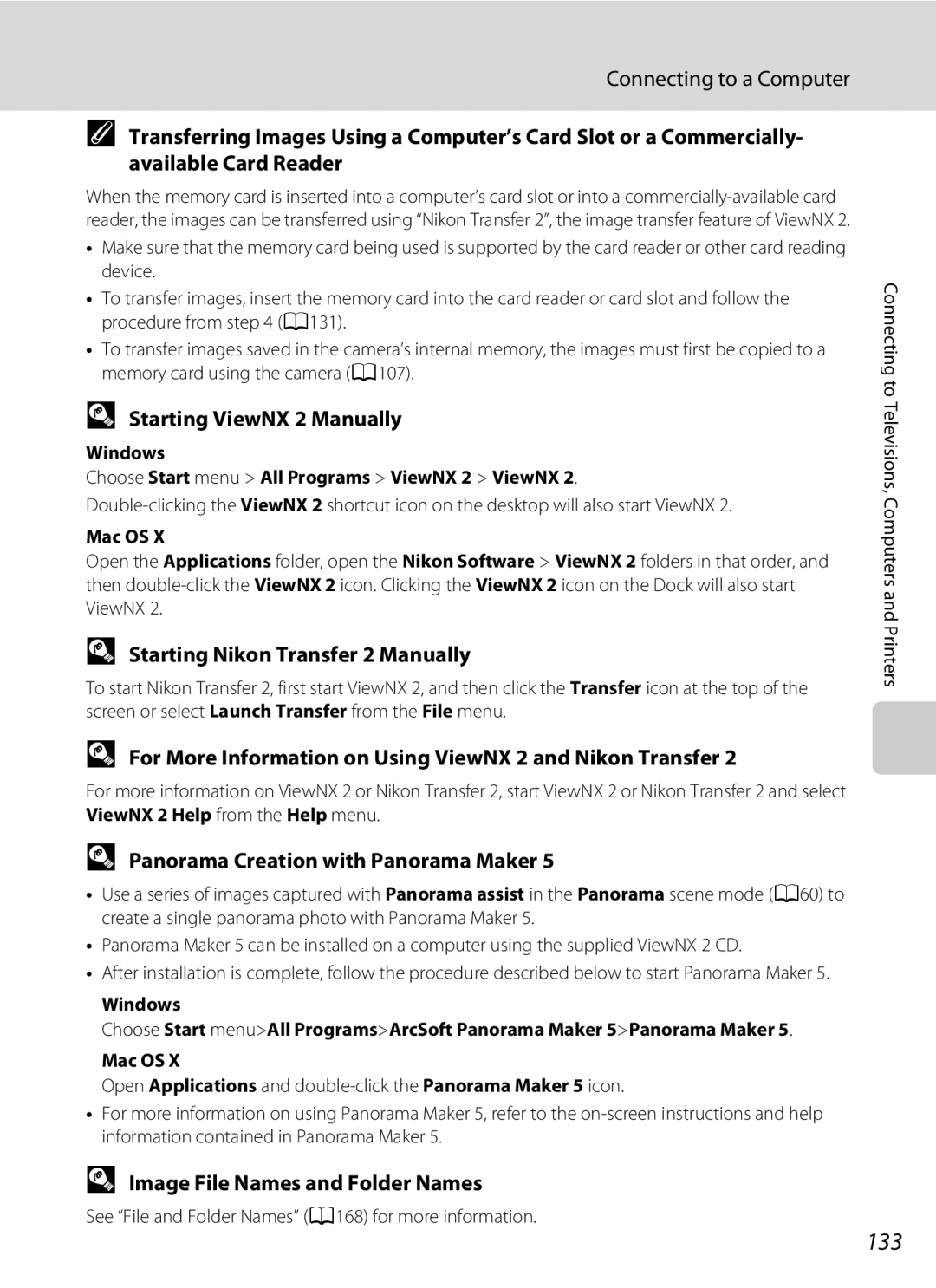 Nikon COOLPIXP300BK user manual 133 