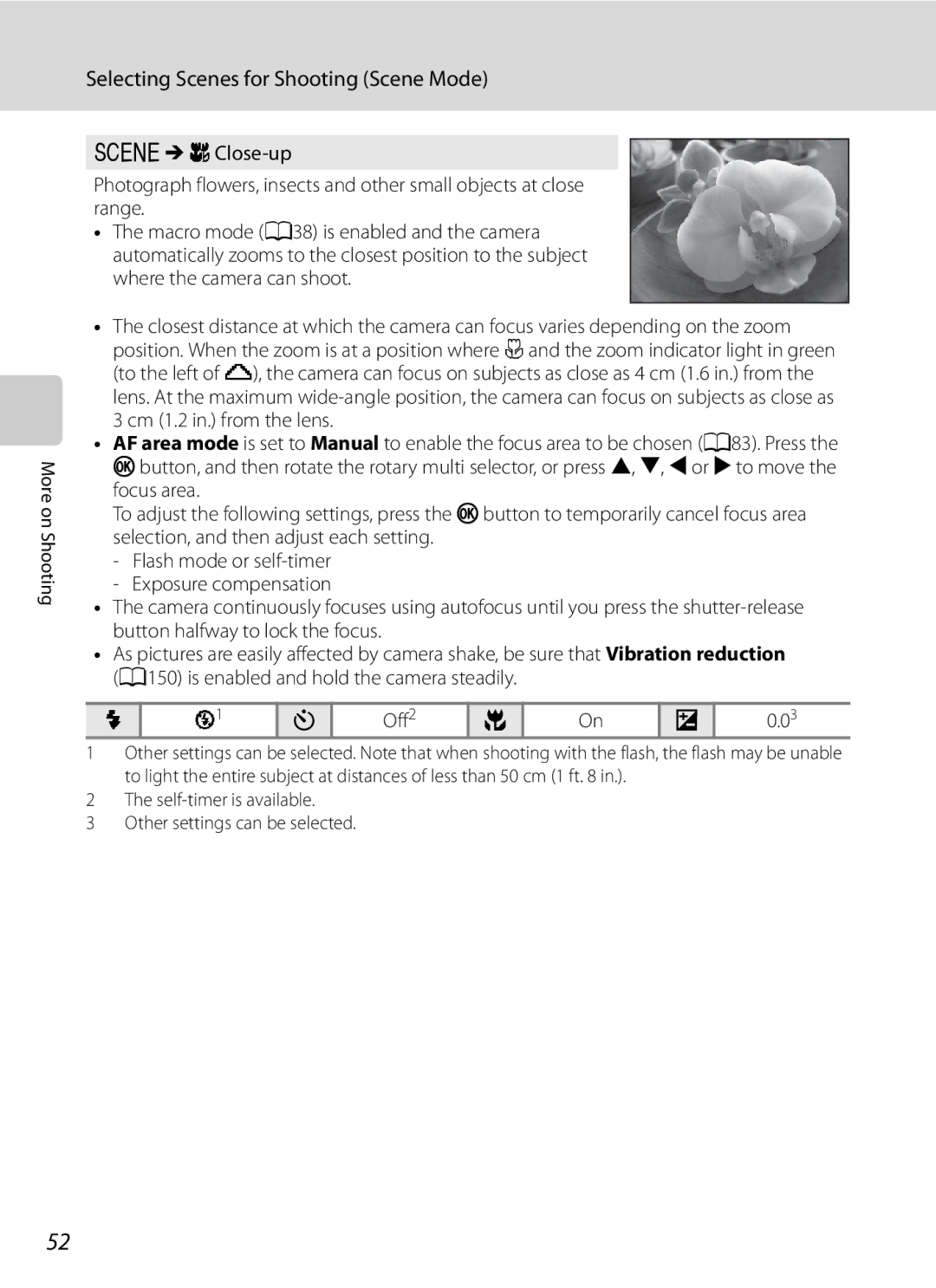 Nikon COOLPIXP300BK user manual Selecting Scenes for Shooting Scene Mode 