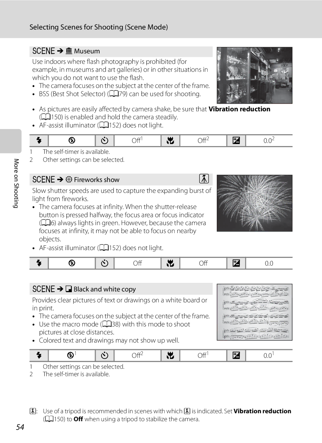 Nikon COOLPIXP300BK user manual Off1 Off2 