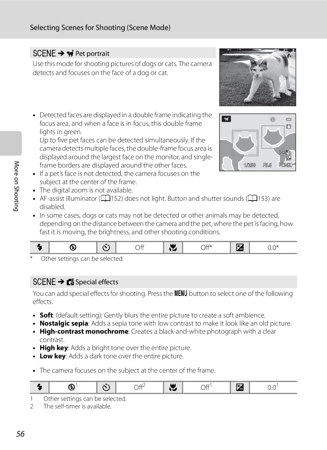 Nikon COOLPIXP300BK user manual YMOPet portrait, Frame borders are displayed around the other faces 