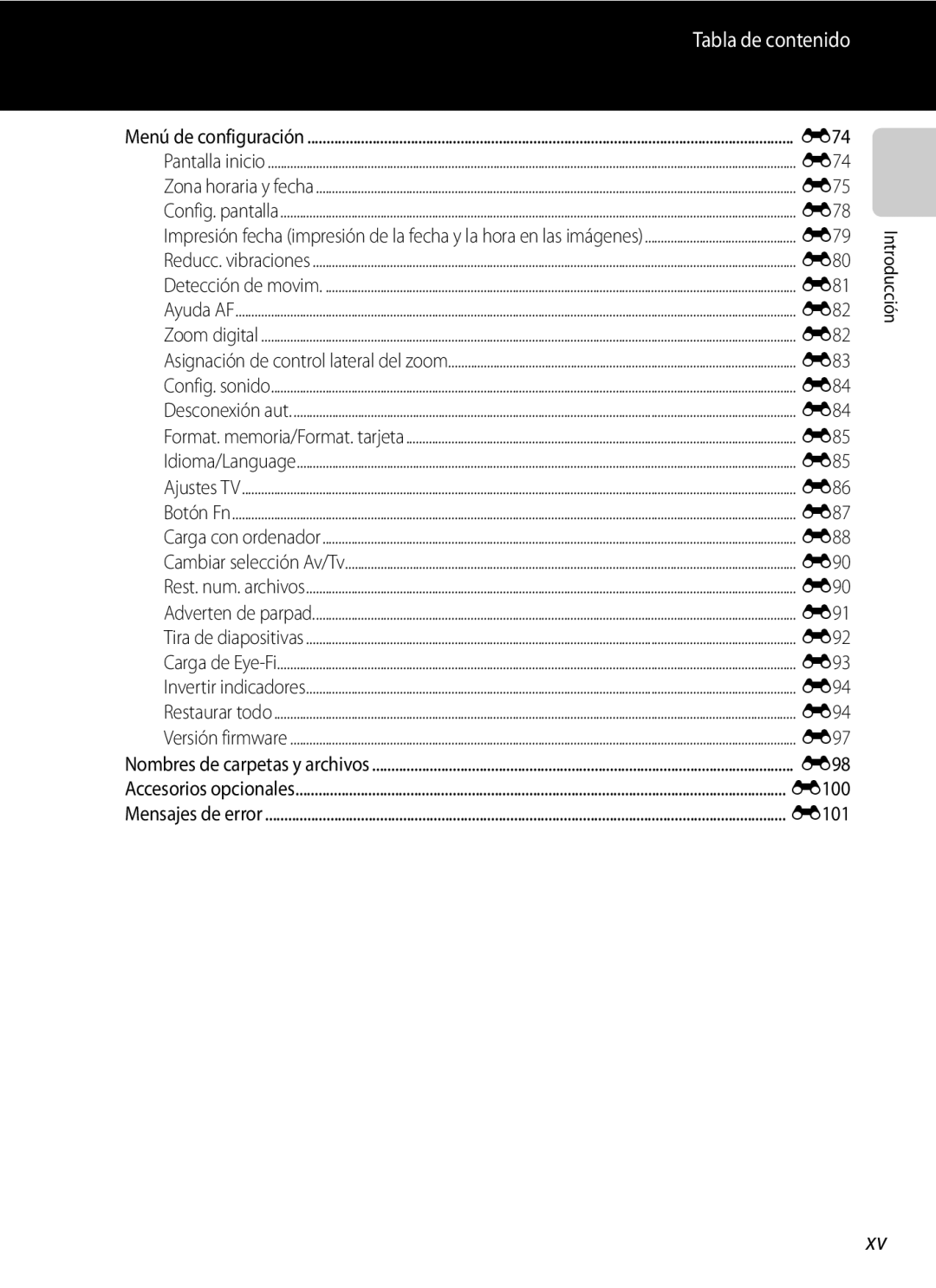 Nikon P510 E74, E75, E78, E79, E80, E81, E82, E83, E84, E85, E86, E87, E88, E90, E91, E92, E93, E94, E97, E98, E100, E101 