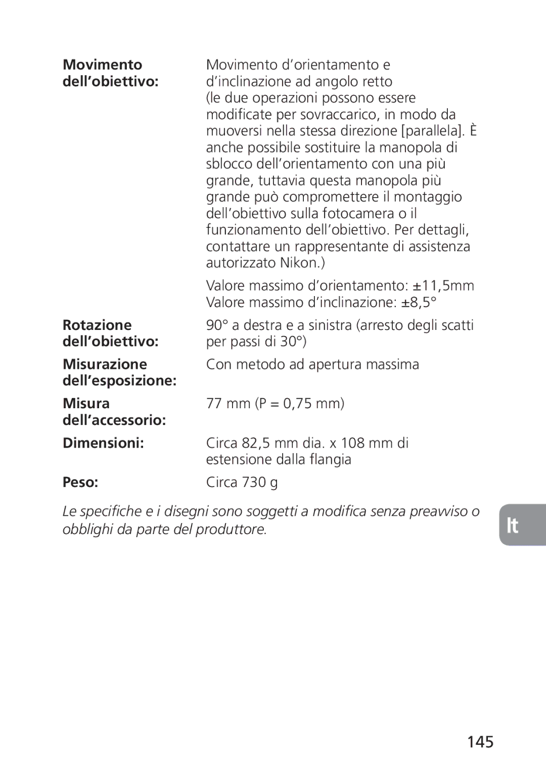 Nikon 2168, PC-E user manual 145 