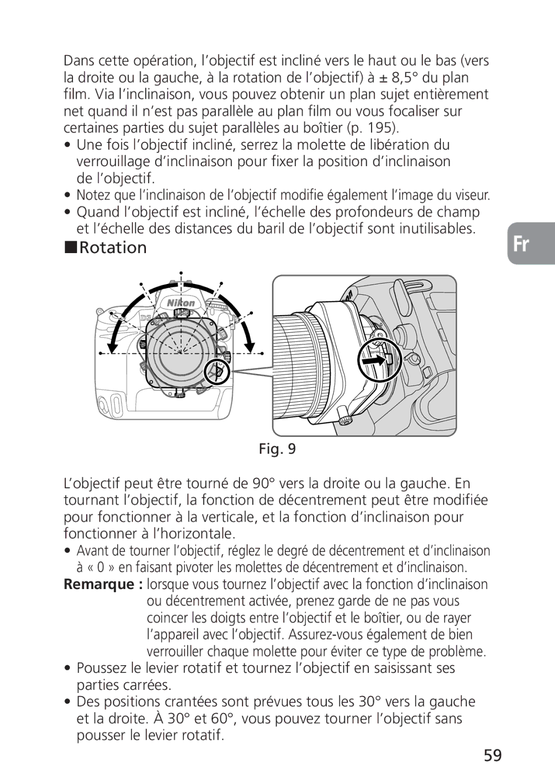 Nikon 2168, PC-E user manual Rotation 