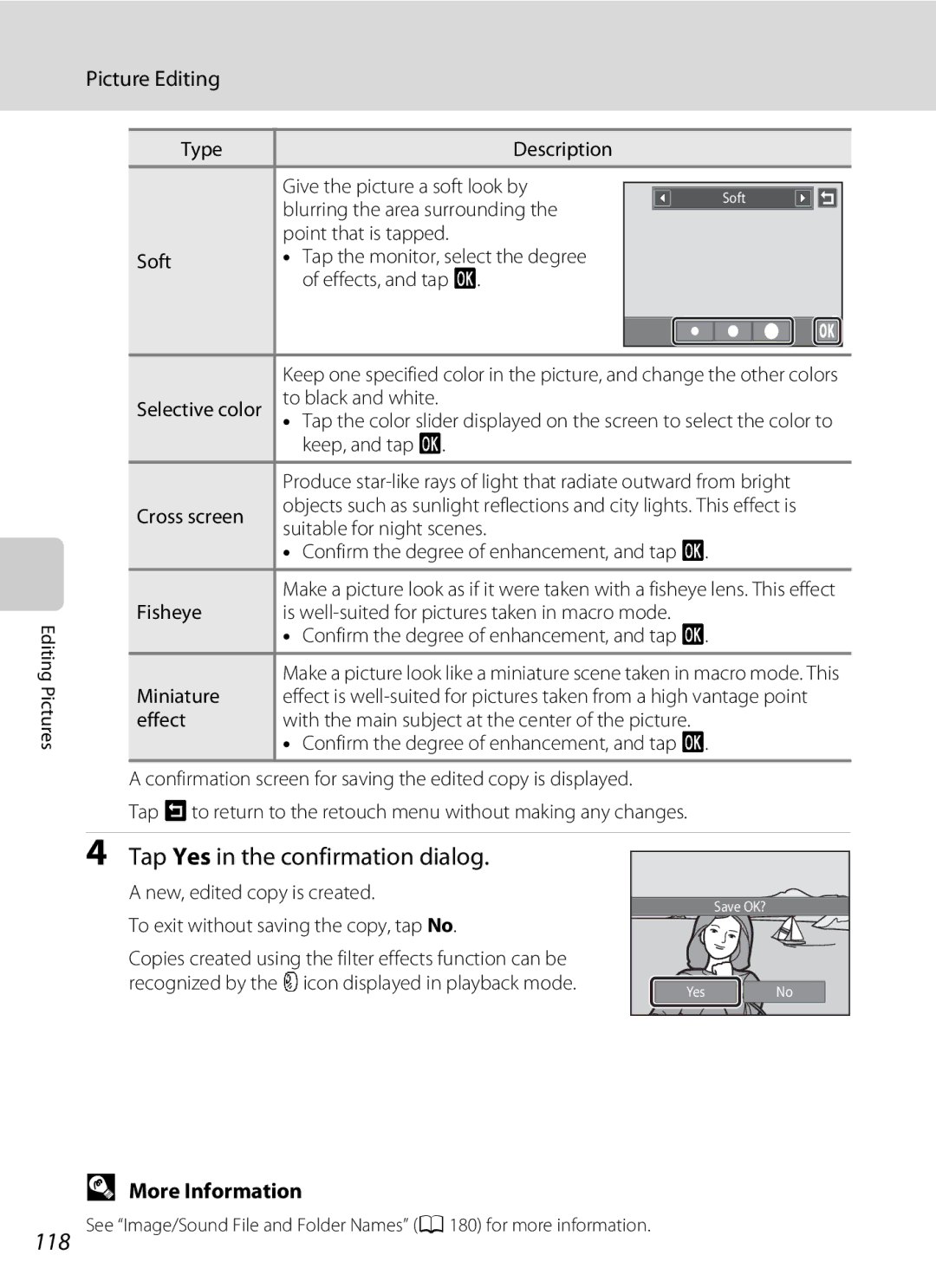 Nikon S1100pj user manual Tap Yes in the confirmation dialog 