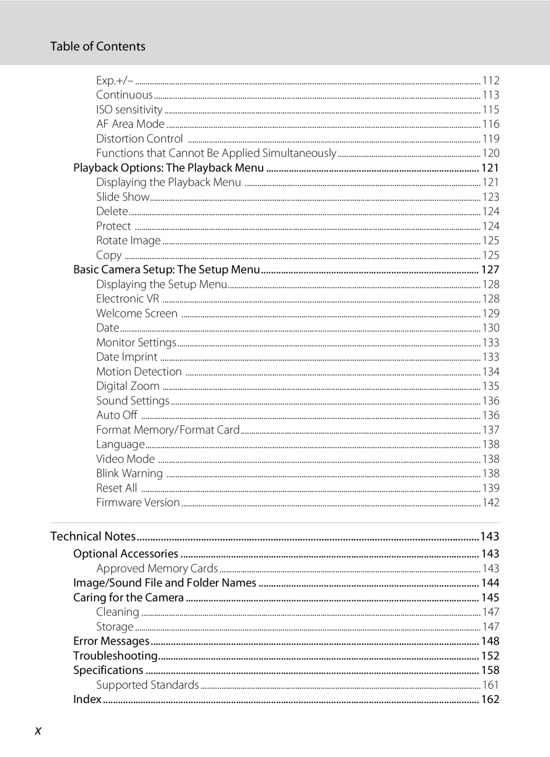 Nikon S230 user manual 112 