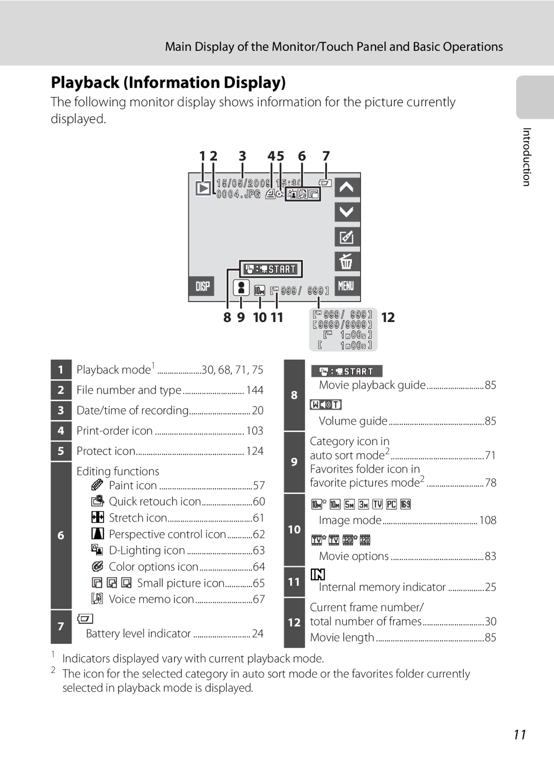 Nikon S230 user manual Playback Information Display 